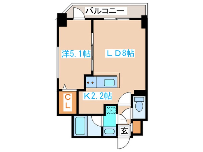 間取図 アークネスト円山