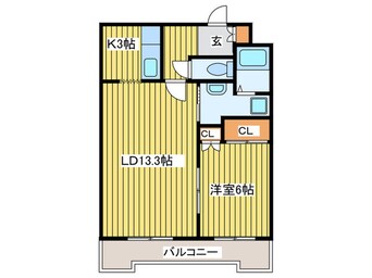 間取図 ド－ムポプラ