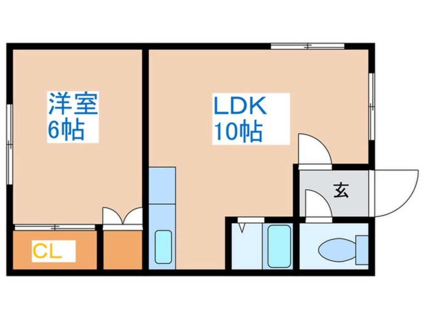 間取図 北都コーポ