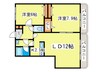 キャビン２５ 2LDKの間取り