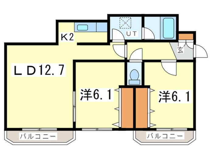 間取り図 キャビン２５