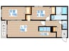 リシェール西町南 2LDKの間取り