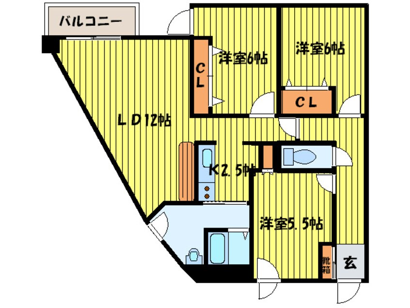 間取図 カーサ　カーライル