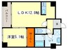 カレラ近代美術館前 1LDKの間取り