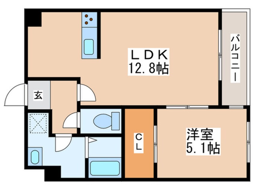 間取図 カレラ近代美術館前