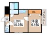 クラウン北１０条 1LDKの間取り