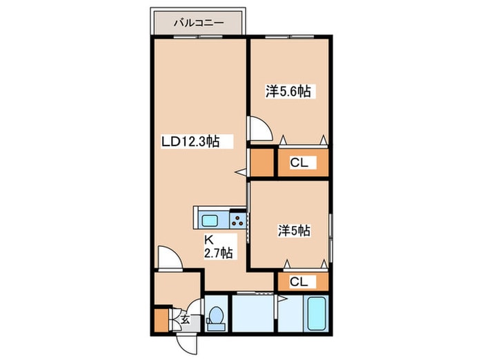 間取り図 リヒトラーレ環状通東