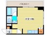 円山シャトー桂和医大前 1Rの間取り