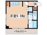 円山シャトー桂和医大前 1Rの間取り