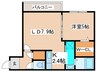 Le Ange 1LDKの間取り