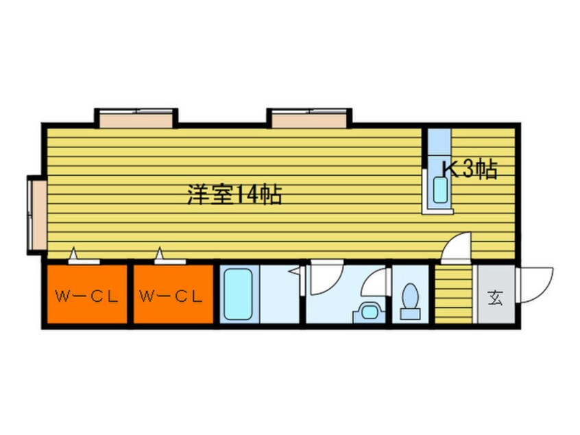 間取図 プラザＮ12