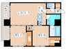 MODENA円山 2LDKの間取り