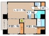 MODENA円山 2LDKの間取り