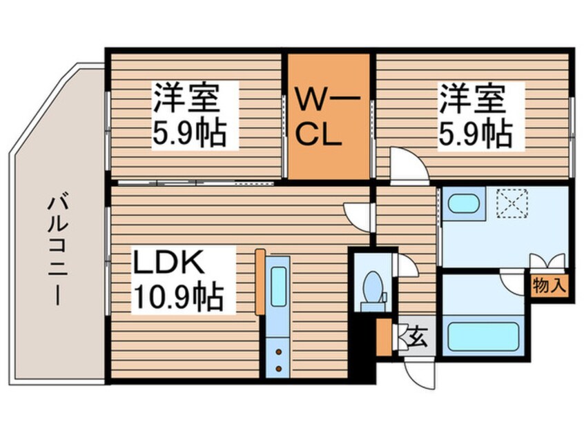 間取図 ラフィネ桑園