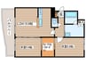 ラフィネ桑園 2LDKの間取り