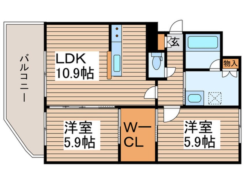 間取図 ラフィネ桑園