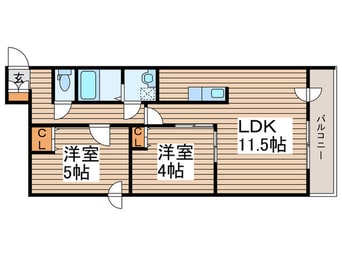 間取図 コートロティS21・B