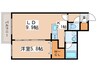 シエル山鼻 1LDKの間取り