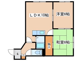 間取図 パレスマンション山鼻