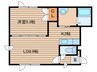 プリンス202 1LDKの間取り