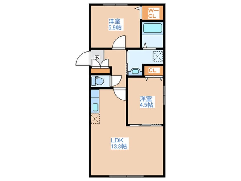 間取図 ハウス中の島シュライン