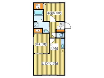 間取図 ハウス中の島シュライン