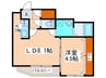 Mond Brick Asabu 1LDKの間取り