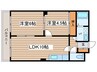 サントアリオデ元町 2LDKの間取り