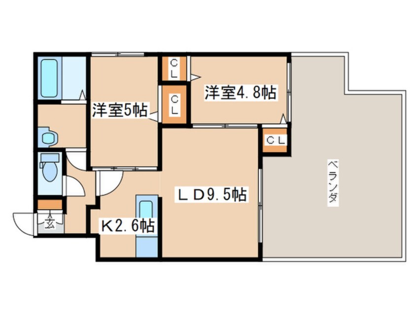 間取図 アヴェンタドール学園前