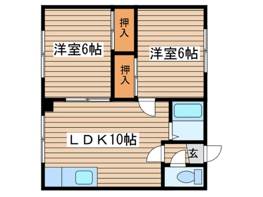 間取図 パ－クサイド北２７