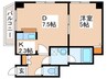 ＷＥＬＬＳＩＤＥ　Ｔ－４５１ 1DKの間取り