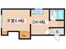 山崎ビル 1DKの間取り