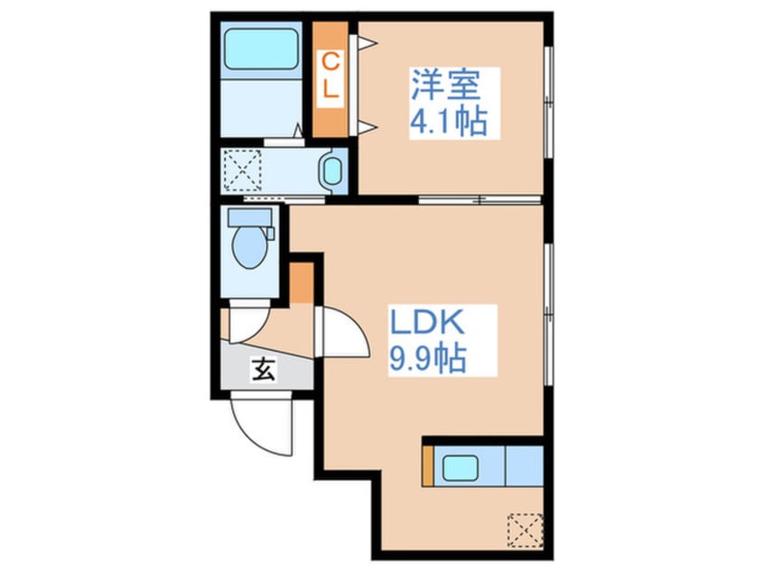 間取図 MINES水車町