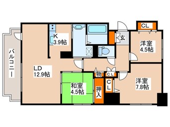 間取図 シビックコート苗穂駅前