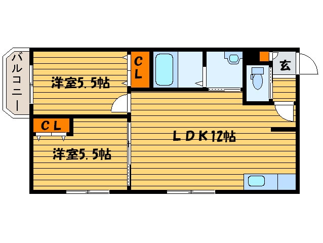 間取り図 グランディオ南平岸