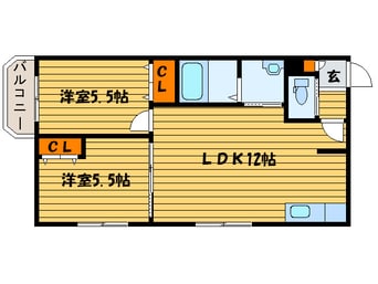 間取図 グランディオ南平岸