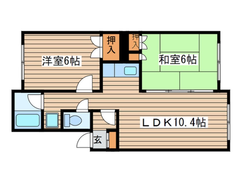 間取図 コ－ポはるか