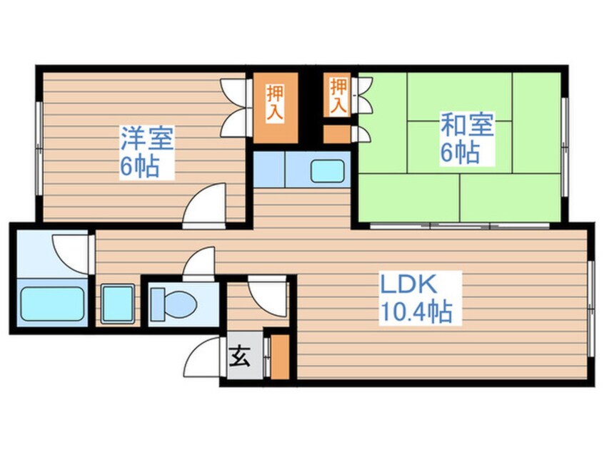 間取図 コ－ポはるか