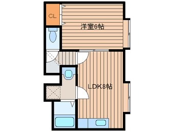 間取図 クラージュ学園前
