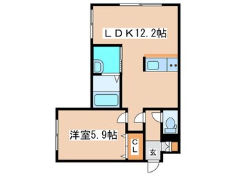 間取図 クレアトゥ－ル南郷