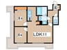ＵＵＲコ－ト札幌北三条 2LDKの間取り