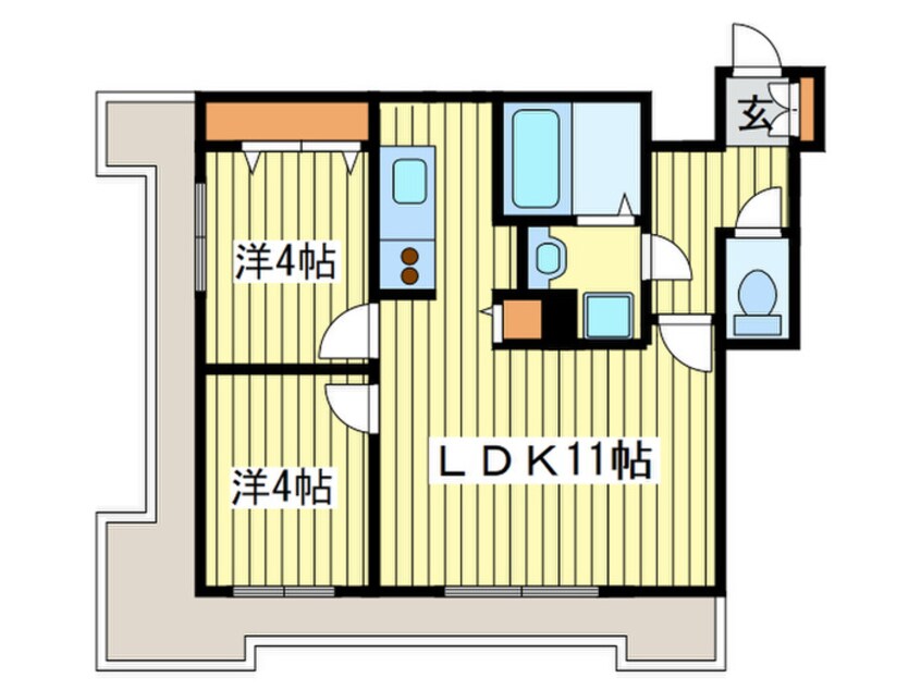 間取図 ＵＵＲコ－ト札幌北三条