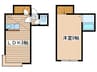 リバーサイド澄川 1LDKの間取り