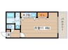 モンタ－ニュアボ－ル 1Kの間取り