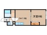 モンターニュプログレ 1DKの間取り