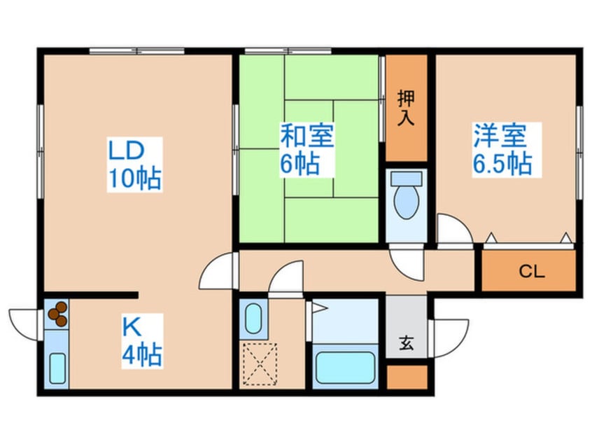 間取図 グランテラッセ美園