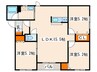 ﾌﾟﾛｽﾍﾟﾘﾃ 3LDKの間取り