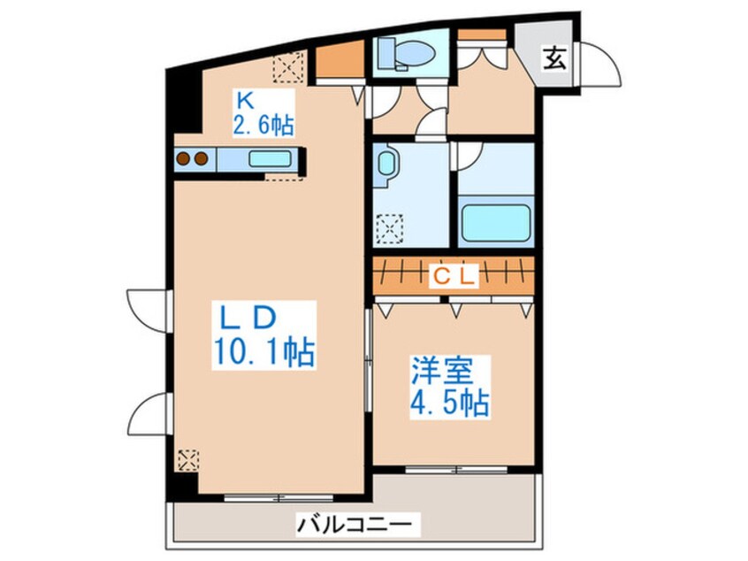 間取図 パルコート西町