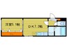 North　West　IR 1DKの間取り