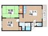 LandScape八軒 2LDKの間取り